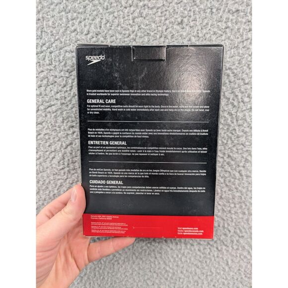 NWT Speedo Super Pro Back One Piece Competition Swimsuit size 26 New Sapphire - Picture 7 of 10